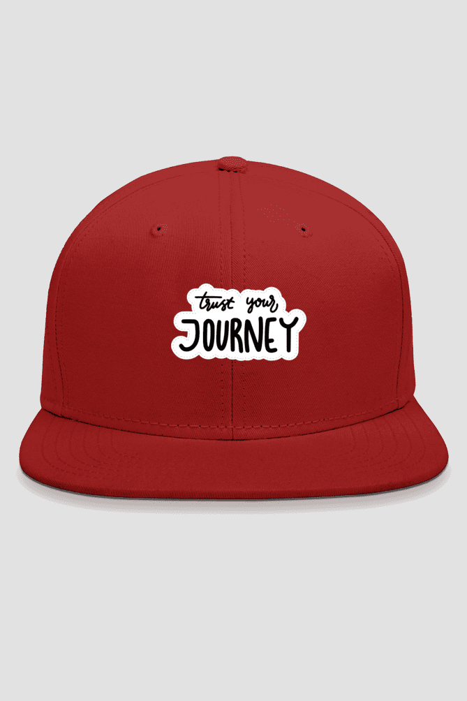 Snapback cap - red color